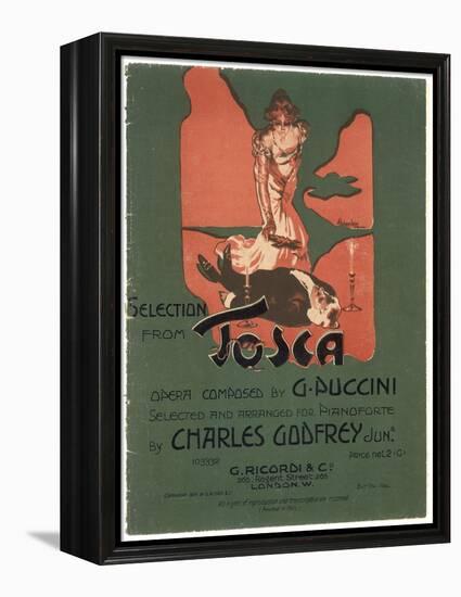 Tosca, the Death of Scarpia-Adolfo Hohenstein-Framed Stretched Canvas