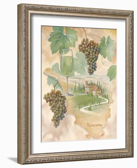 Toscana Map-unknown unknown-Framed Art Print