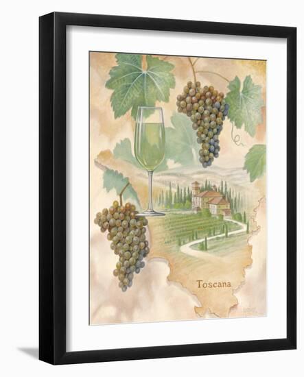 Toscana Map-unknown unknown-Framed Art Print