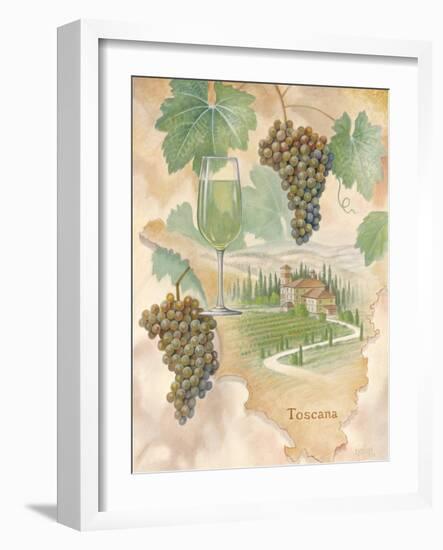 Toscana Map-unknown unknown-Framed Art Print