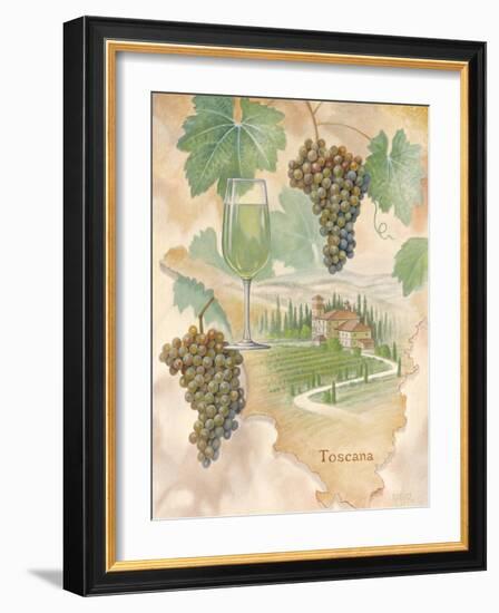 Toscana Map-unknown unknown-Framed Art Print