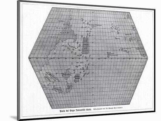 Toscanelli's World Map, 1474-CCI Archives-Mounted Photographic Print