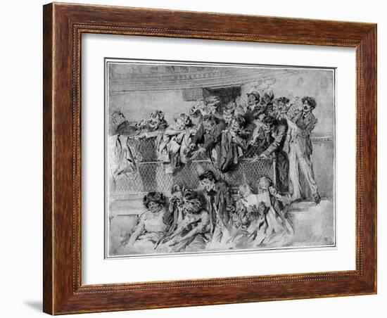 Toscanini Conducts,The Audience Admires-Arthur I. Keller-Framed Art Print