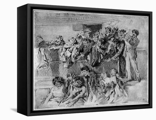 Toscanini Conducts,The Audience Admires-Arthur I. Keller-Framed Stretched Canvas