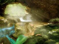 Young Blonde Mermaid-tosher-Art Print