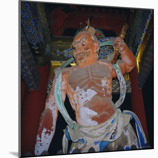 Toshogu Shrine, a Guard of the Omote Gate, Nikko, Honshu, Japan-Christopher Rennie-Mounted Photographic Print