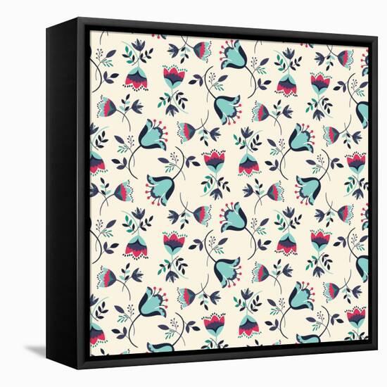 Tossed Tulip-null-Framed Premier Image Canvas