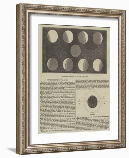 Total Eclipse of the Moon-null-Framed Giclee Print