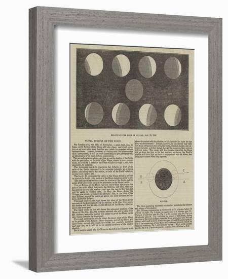 Total Eclipse of the Moon-null-Framed Giclee Print