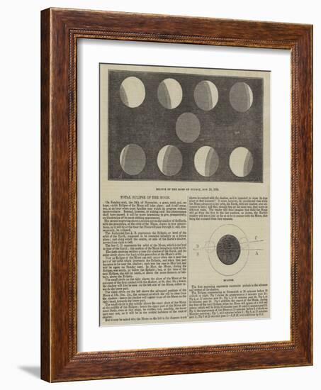 Total Eclipse of the Moon-null-Framed Giclee Print