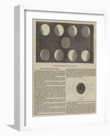 Total Eclipse of the Moon-null-Framed Giclee Print