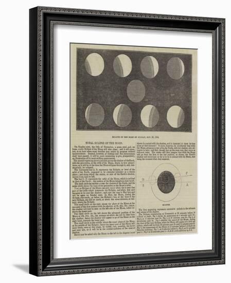 Total Eclipse of the Moon-null-Framed Giclee Print