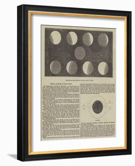 Total Eclipse of the Moon-null-Framed Giclee Print