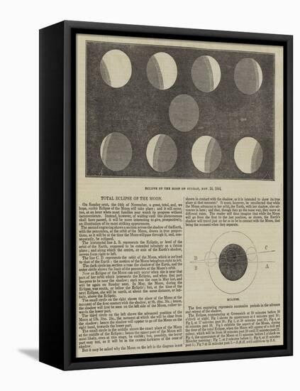 Total Eclipse of the Moon-null-Framed Premier Image Canvas