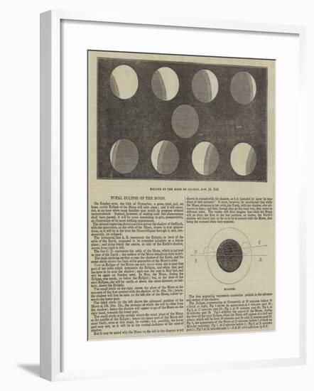 Total Eclipse of the Moon-null-Framed Giclee Print