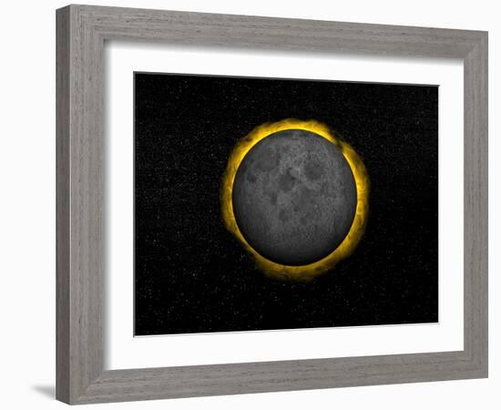 Total Eclipse of the Sun-null-Framed Art Print