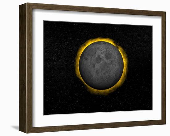 Total Eclipse of the Sun-null-Framed Art Print