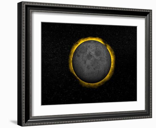 Total Eclipse of the Sun-null-Framed Art Print