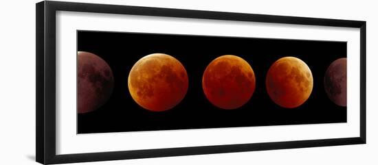 Total Lunar Eclipse, Montage Image-Pekka Parviainen-Framed Photographic Print