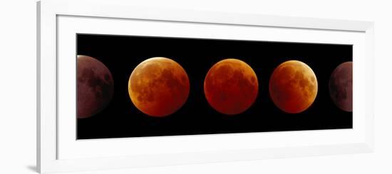 Total Lunar Eclipse, Montage Image-Pekka Parviainen-Framed Photographic Print