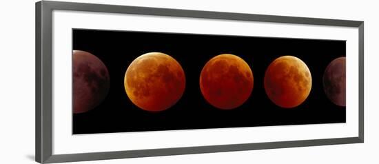 Total Lunar Eclipse, Montage Image-Pekka Parviainen-Framed Photographic Print