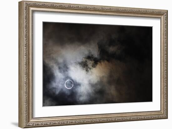 Total lunar eclipse of the sun on September 1st 2016, Tamatave, eastern Madagascar, Africa-Christian Kober-Framed Photographic Print