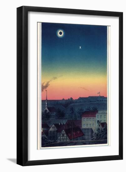 Total Solar Eclipse, 1851 Artwork-Detlev Van Ravenswaay-Framed Photographic Print