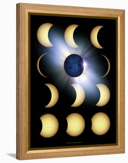 Total Solar Eclipse, Artwork-Detlev Van Ravenswaay-Framed Premier Image Canvas