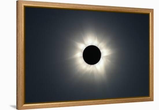 Total solar eclipse, corona at totality-null-Framed Premier Image Canvas