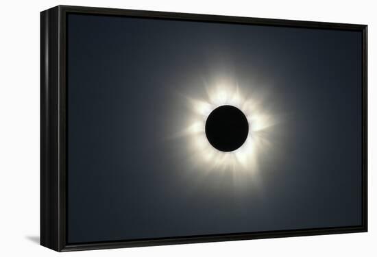 Total solar eclipse, corona at totality-null-Framed Premier Image Canvas