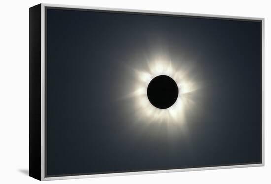 Total solar eclipse, corona at totality-null-Framed Premier Image Canvas