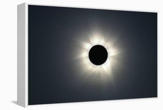 Total solar eclipse, corona at totality-null-Framed Premier Image Canvas