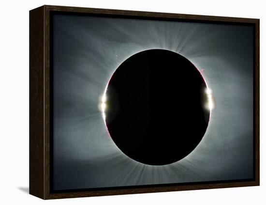 Total solar eclipse, corona at totality-null-Framed Premier Image Canvas