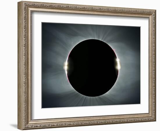 Total solar eclipse, corona at totality-null-Framed Photographic Print