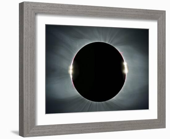 Total solar eclipse, corona at totality-null-Framed Photographic Print