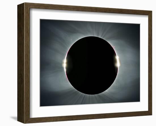 Total solar eclipse, corona at totality-null-Framed Photographic Print