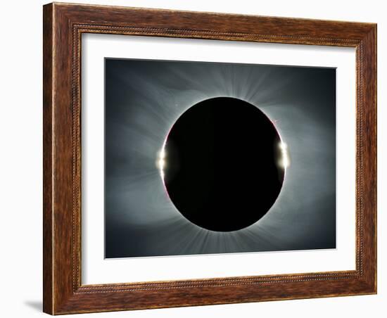 Total solar eclipse, corona at totality-null-Framed Photographic Print