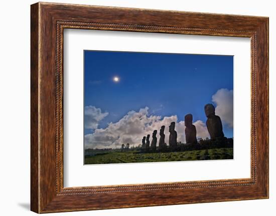 Total solar eclipse, Easter Island, 2010-null-Framed Photographic Print