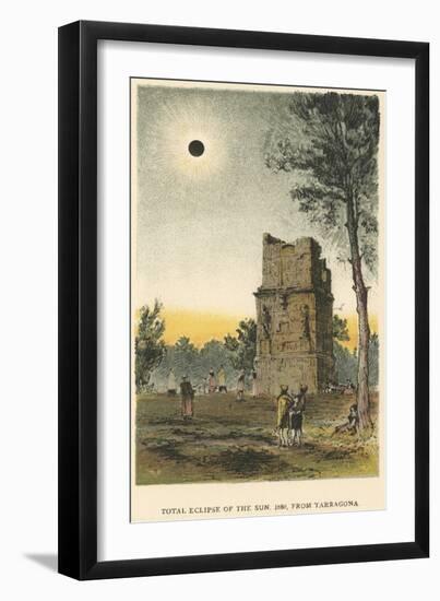 Total Solar Eclipse of 1860 Observed from Tarragona, Spain, 1884-null-Framed Giclee Print