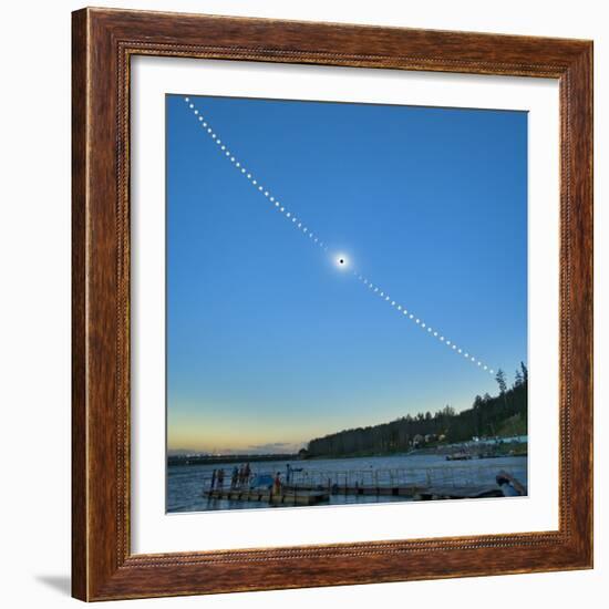 Total solar eclipse, Russia, 2008-null-Framed Photographic Print