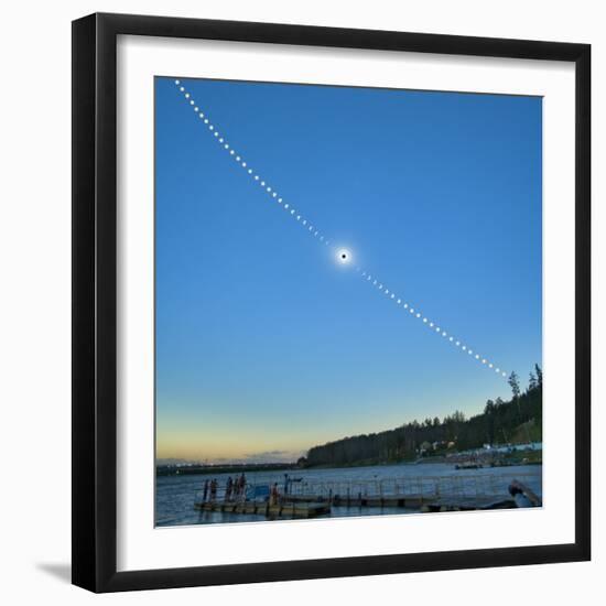 Total solar eclipse, Russia, 2008-null-Framed Photographic Print