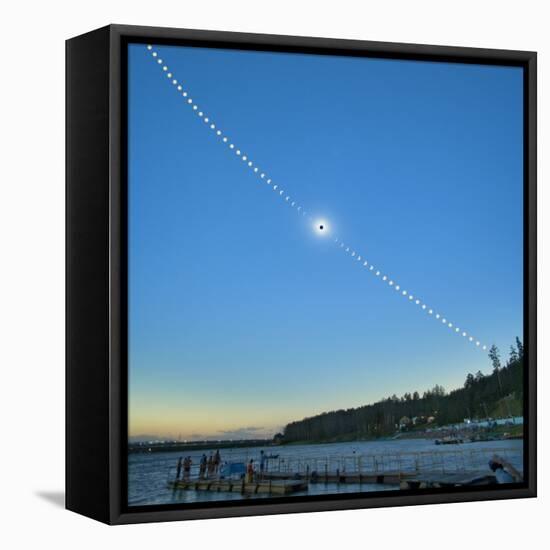 Total solar eclipse, Russia, 2008-null-Framed Stretched Canvas