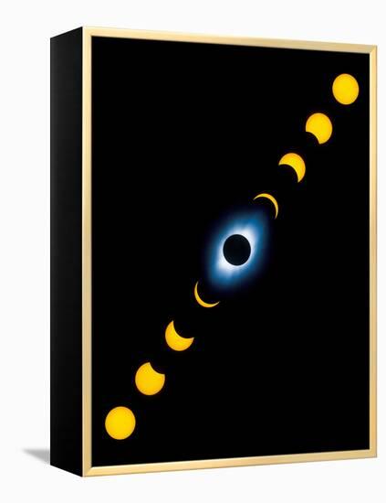 Total Solar Eclipse-Detlev Van Ravenswaay-Framed Premier Image Canvas