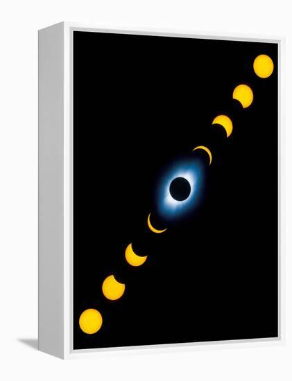 Total Solar Eclipse-Detlev Van Ravenswaay-Framed Premier Image Canvas