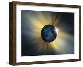 Total Solar Eclipse-Detlev Van Ravenswaay-Framed Photographic Print