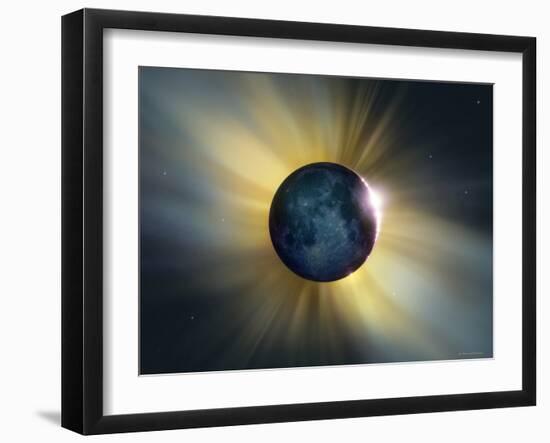 Total Solar Eclipse-Detlev Van Ravenswaay-Framed Photographic Print