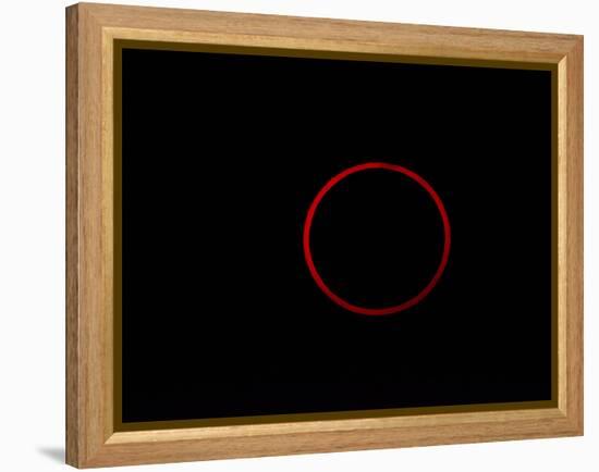 Totality During Annular Solar Eclipse-Stocktrek Images-Framed Premier Image Canvas