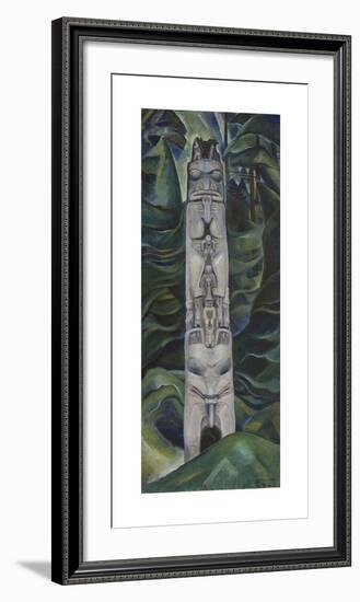 Totem and Forest-Emily Carr-Framed Premium Giclee Print