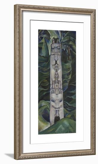 Totem and Forest-Emily Carr-Framed Premium Giclee Print