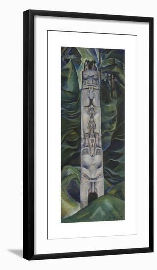 Totem and Forest-Emily Carr-Framed Premium Giclee Print